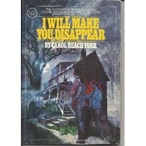  I Will Make You Disappear Books