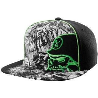 MSR Ordeal Metal Mulisha Hat , Color Black / Green, Size Lg / XL 