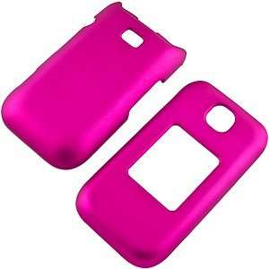   Pink Rubberized Hard Case Cover for Sprint Samsung M370 Cell Phones