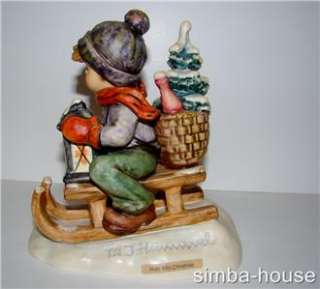 HUMMEL RIDE INTO CHRISTMAS Goebel Figurine #396 TMK5  