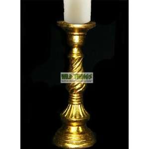  Candle Holder Pillar   Gold   16 Tall