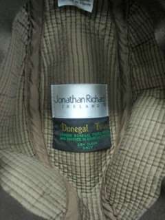 Ireland Donegal Herringbone Tweed Bucket Fedora Hat Med  