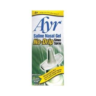 Ayr Saline Nasal Gel No drip Sinus Spray With Soothing Aloe Vera, 0.75 
