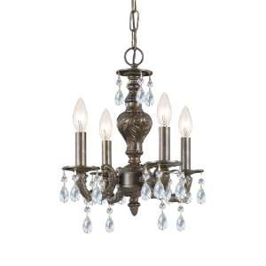   Sutton 4 Light Mini Chandelier in Venetian Bronze with Spectra Crystal