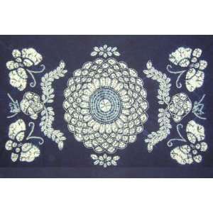 Hand Batik 100% Cotton Tablecloth Wall Hanging 43x68 