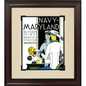   Maryland vs. Navy Historic Football Program Cover
