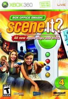 New Xbox 360 Scene it? Box Office Smash Complete Bundle Pack 4 Remotes 
