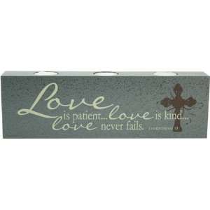  Kindred Hearts Tealight Candle Holder Love Is Patient 