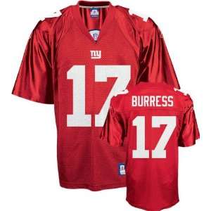  Plaxico Burress Red Reebok NFL Replica New York Giants 