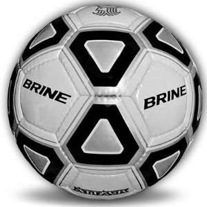  Brine SBATK95 Black and White Sythetic Leather Soccer Ball 
