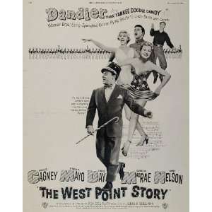  1950 Movie Ad West Point Story James Cagney Doris Day 