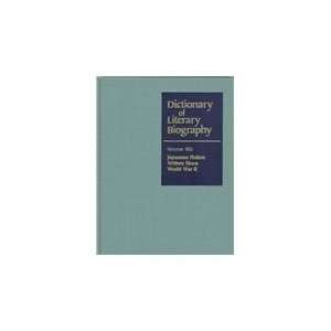 Dictionary of Literary Biography Japanese Fiction Writers Since WW II 