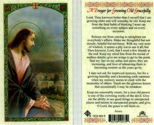   Prayer for Growing Old Gracefully Holy Card Catholic Prayer Cards
