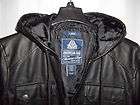 American Rag Leather Like Black Hoodie at  $89.50 *NEW w/ TAGS*