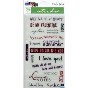  Sticko Phrase Cafe Scrapbooking Stickers Love Notes Arts 