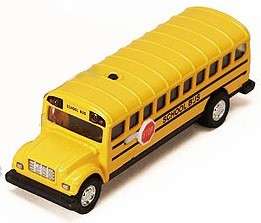 Music Yellow School Bus w/ Sound & Lights and Pull Back Action 