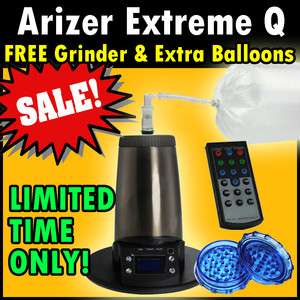 2011 ARIZER EXTREME Q 4.0 VAPORIZER +BALLOONS & GRINDER  