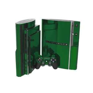 PlayStation 3 Skin (PS3)   NEW   GREEN CHROME MIRROR system skins 