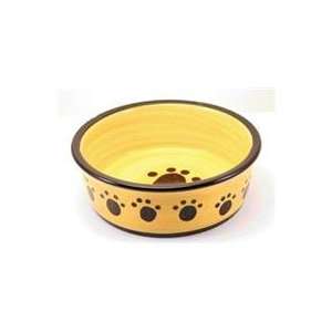 PACK CLASSIC PAW PRINT DISH, Color BLACK; Size 6 INCH (Catalog 