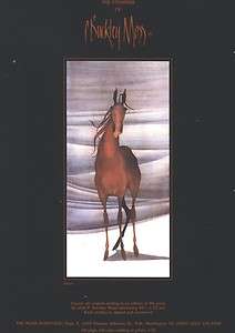 1987 ad buckley moss etching equus  