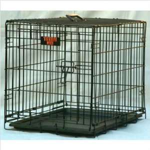   Folding Coated Steel Wire Dog Crate Size Small (24)