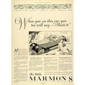  1927 Ad Marmon 8 Automobile Motor Car Indianapolis Vehicle 