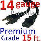 15 FENDER Extra Long HEAVY DUTY Amplifier POWER CORD AMP Cable AC 