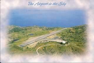 CATALINA ISLAND AIRPORT IN THE SKY POSTCARD AERIAL  