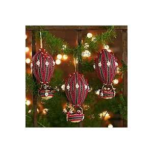 Ornaments, Pink Christmas Balloons (set of 3)