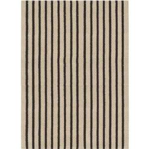 Country Heaven Striped Chocolate Brown and White Area Throw 