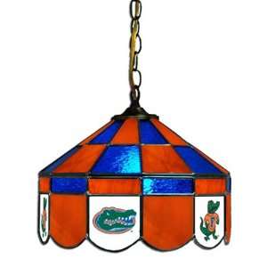  Florida 14 Inch Diameter Stained Glass Pub Light 