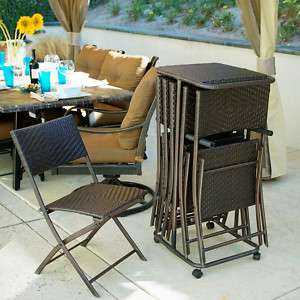 FOLDING GUEST EXTRA CHAIR SET & STORAGE CART COVER  