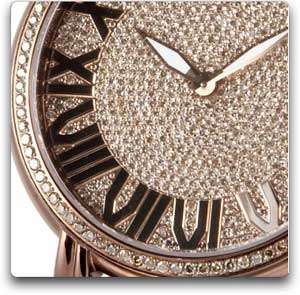  Le Vian ZAG 102 Medallion Chocolate Diamond Pave Watch 