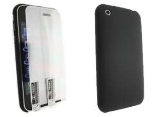 QDOS Black Jet Shell with Mirror Screen Protector for Apple iPhone 3GS 