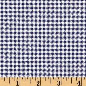  45 Wide Gingham Navy Blue/White Fabric By The Yard Arts 