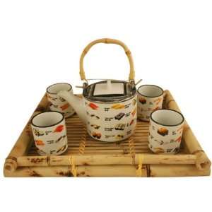 Contemporary Art Decor Porcelain tea set 5 pcs 