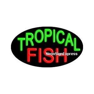  Tropical Fish Flashing Neon Sign 