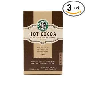 Starbucks Hot Cocoa Mix, Toasted Marshmallow, 8 Count (Pack of 3)