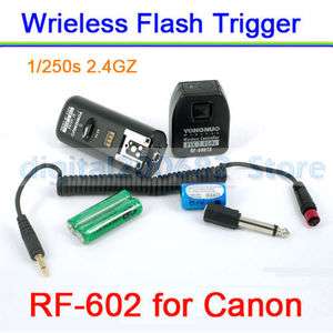 YONGNUO RF 602 Wireless Remote Flash Trigger for Canon  