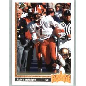  1991 Upper Deck #14 Rob Carpenter RC   Cincinnati Bengals (Star 