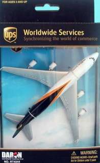 UPS Worldwide Services die cast airplane 5 1/2 length # RT 4344 