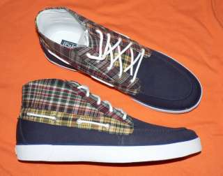 Polo Ralph Lauren Lander Chukka mens shoes canvas sneakers new blue 