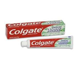  Colgate Fluoride Toothpaste Sparkling White Mint Zing 2.8 