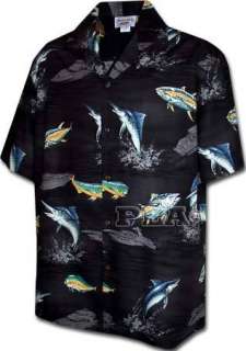 Sport Fishing   Mens Hawaiian Aloha Shirt   Free Ship  