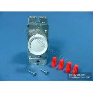 Pass & Seymour White Rotary Light Dimmer Switch Push ON/OFF 3 Way 600W 