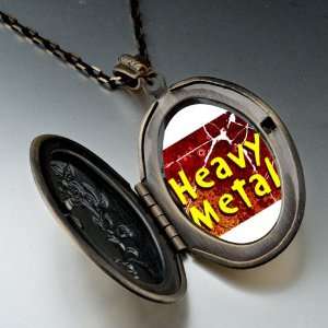 Music Theme Heavy Metal Photo Pendant Necklace Pugster 