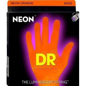   Strings NOB  45 Neon Hi Def Orange 4 string set Musical Instruments