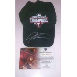 Josh Hamilton Signed Texas Rangers 2010 AL League Champs Baseball Hat