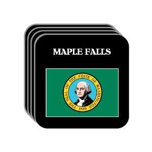  US State Flag   MAPLE FALLS, Washington (WA) Set of 4 Mini 