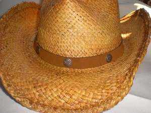 Minnetonka Cowboy Dude Crushable Straw Hat Small/Medium  